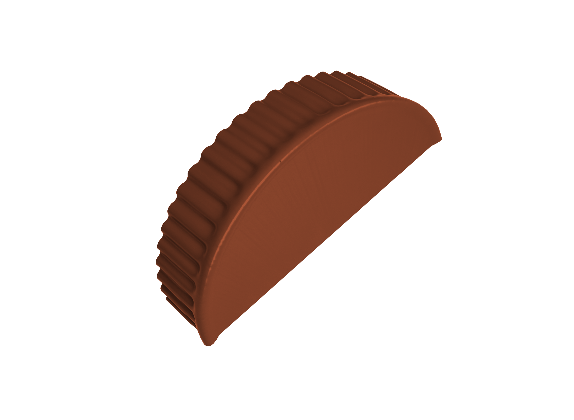 Заглушка малая торцевая 0,5 PurLite Matt RAL 8004 терракота