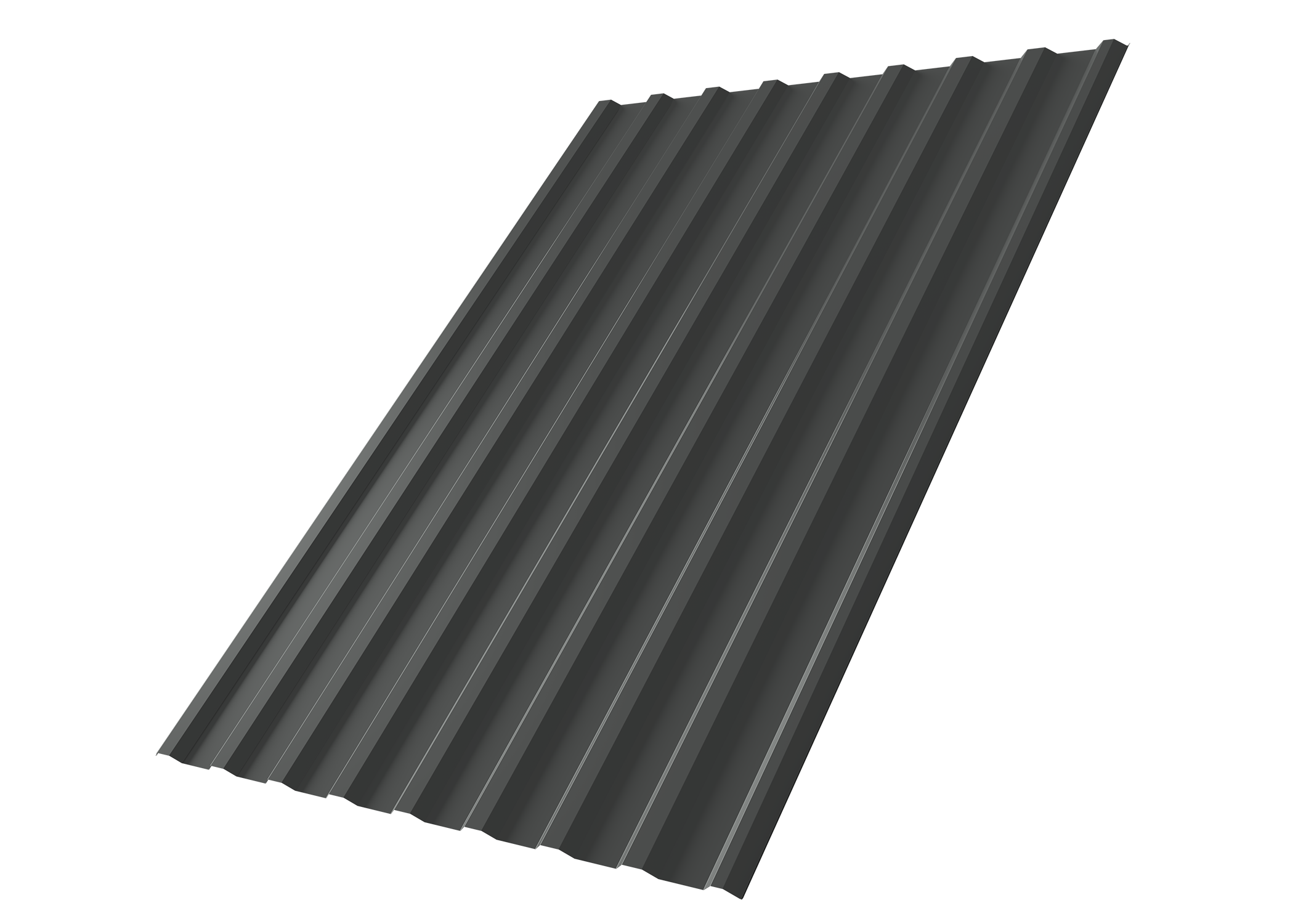 Профнастил С20R Grand Line 0,5 PurLite Matt RAL 7016 антрацитово-серый