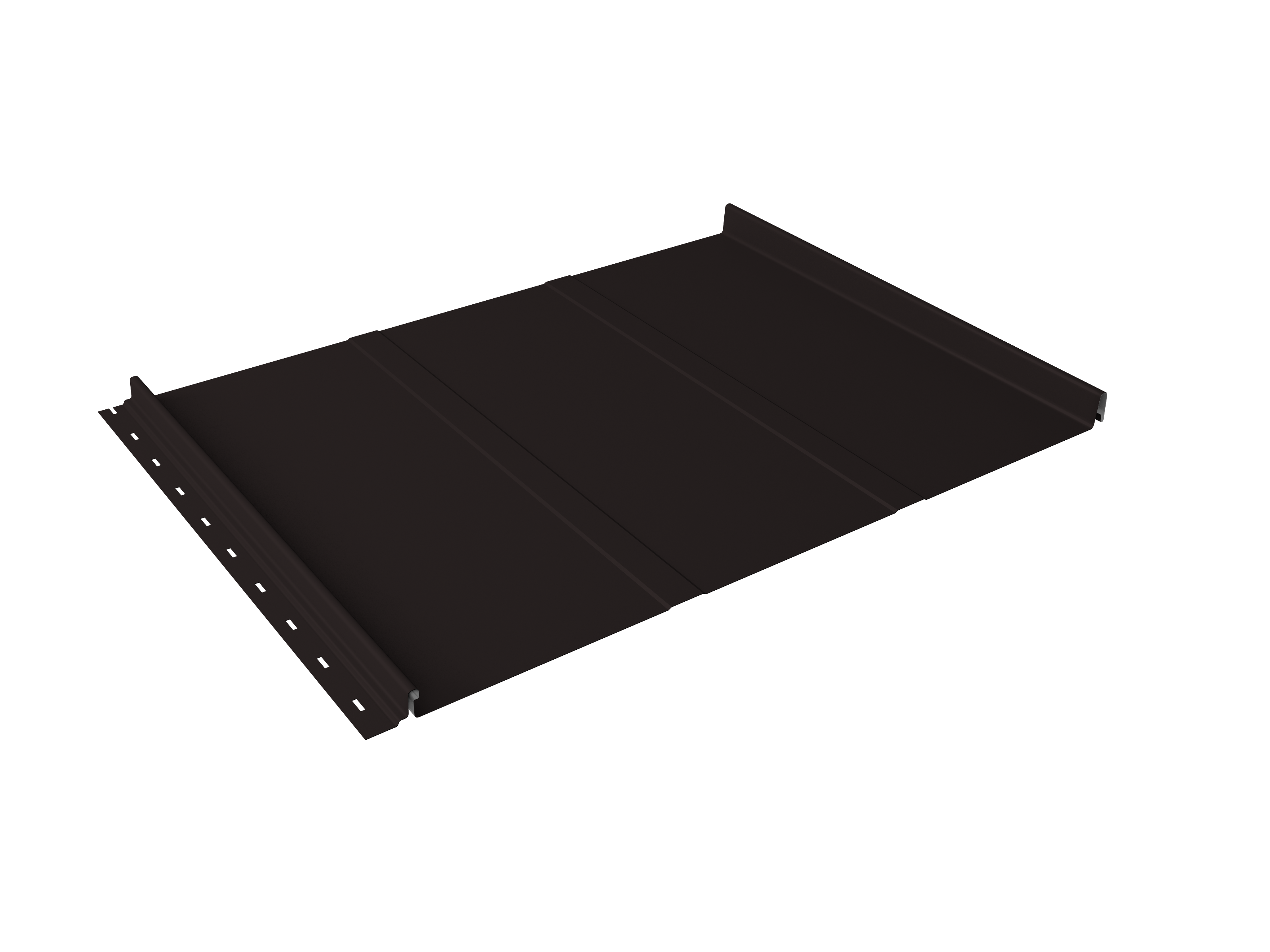 Кликфальц Line Grand Line 0,5 Satin с пленкой на замках RAL 9005 черный