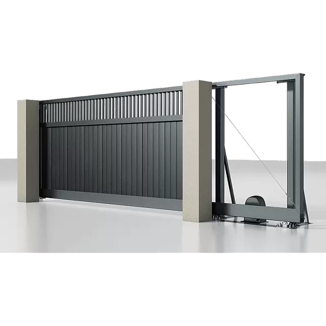 Откатные ворота ALUTECH Prestige 4000x2000 мм