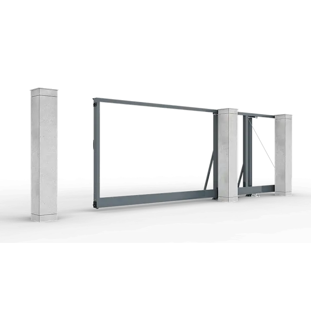 Автоматические откатные ворота серии Prestige 4000х2000 мм цвета серый антрацит