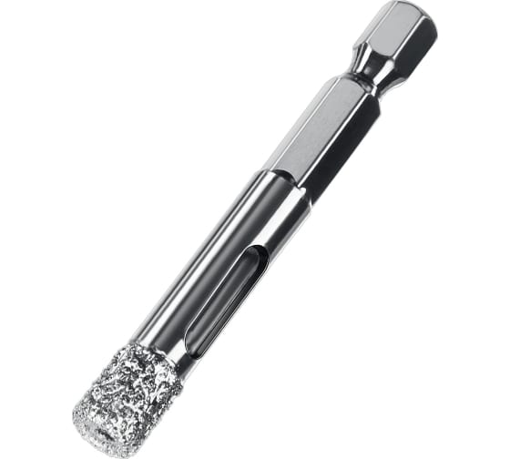 Сверло вакуумное алмазное трубчатое Зубр Профессионал (d8мм), кромка (15мм), Hex 1/4 (29865-08)