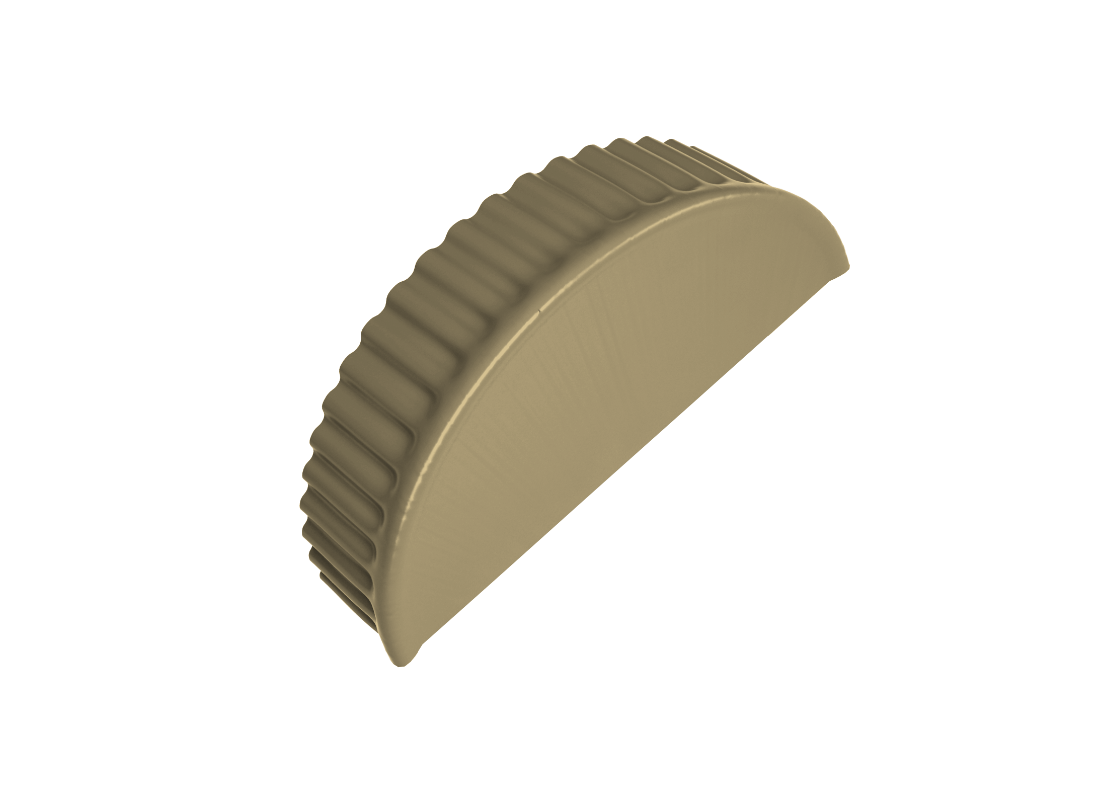 Заглушка торцевая 0,45 PE RAL 1014 слоновая кость
