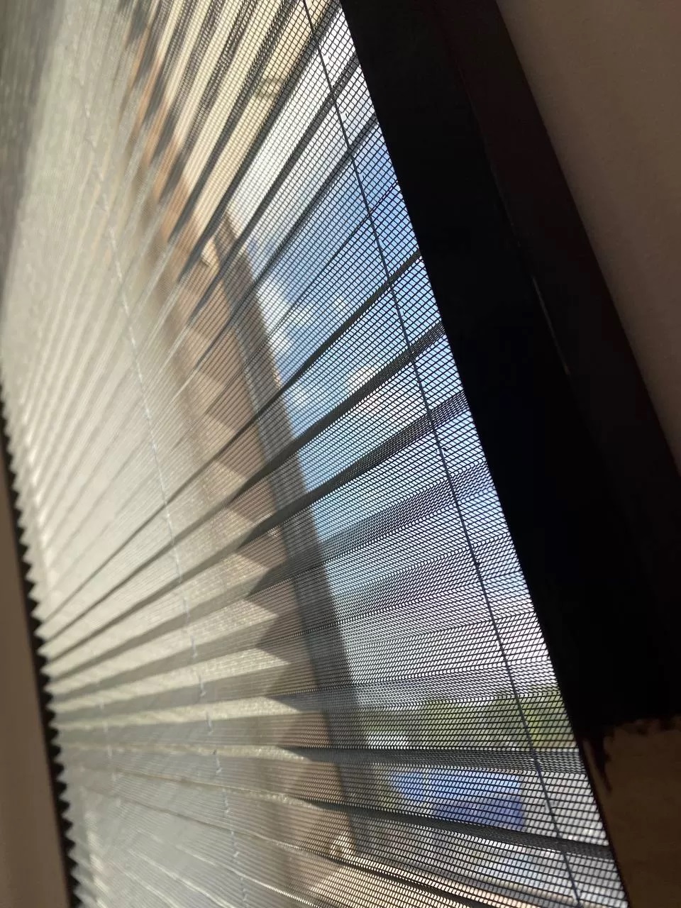 Штора+москитная сетка FAKRO AMD Duet 66x200 (коричневые направляющие RAL 8017, штора коричневая blackout RAL 1603)