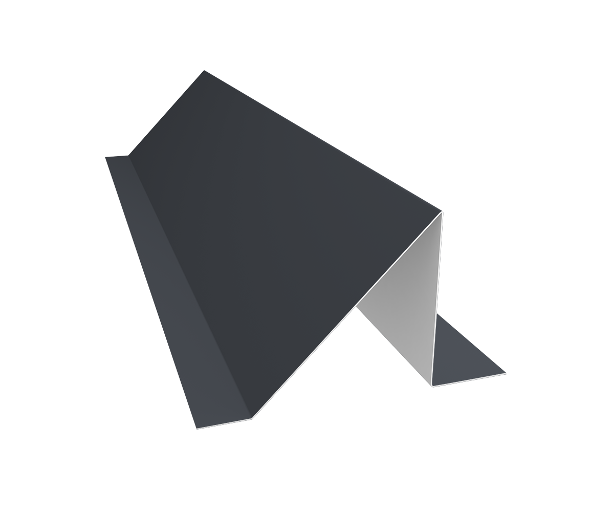 Планка снегозадержания малая 0,5 PurPro с пленкой RAL 7024 мокрый асфальт (3м)