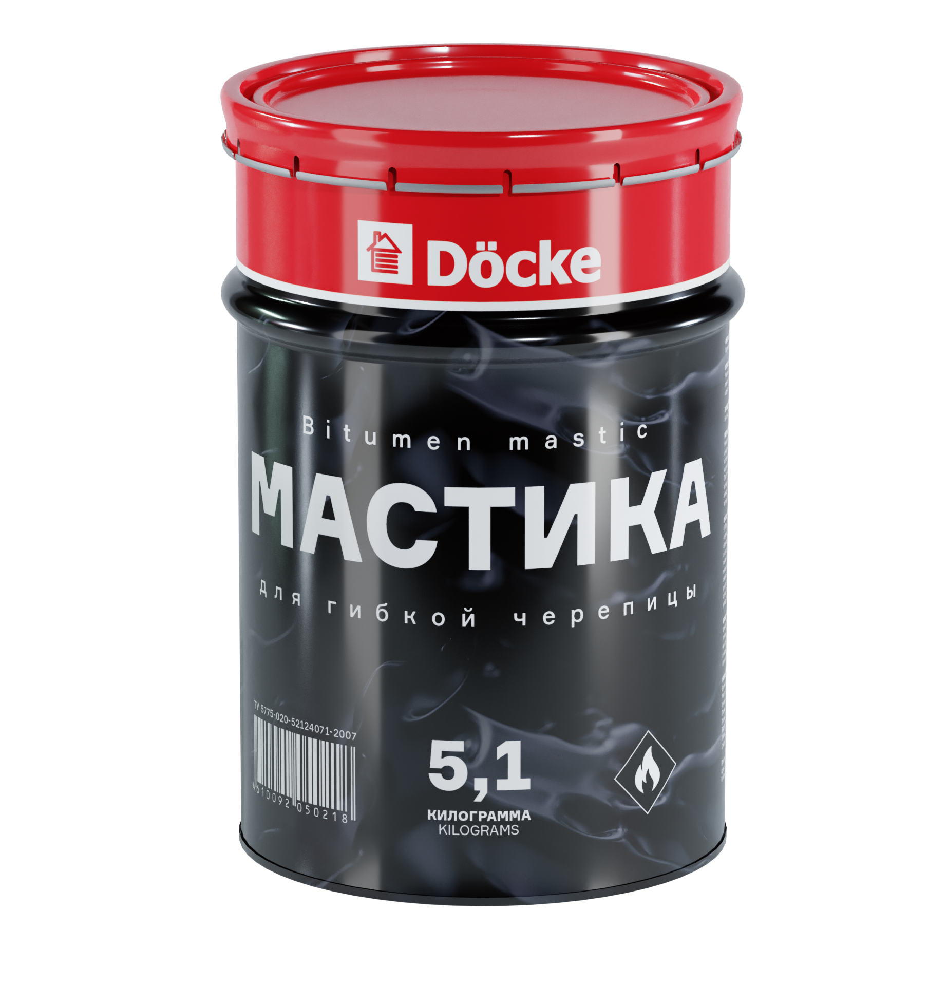 Мастика Docke для гибкой черепицы 5л (5,1кг)
