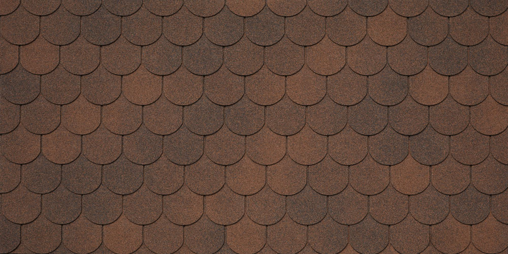 Черепица гибкая Tegola Assisi marrone 434 (коричневый)