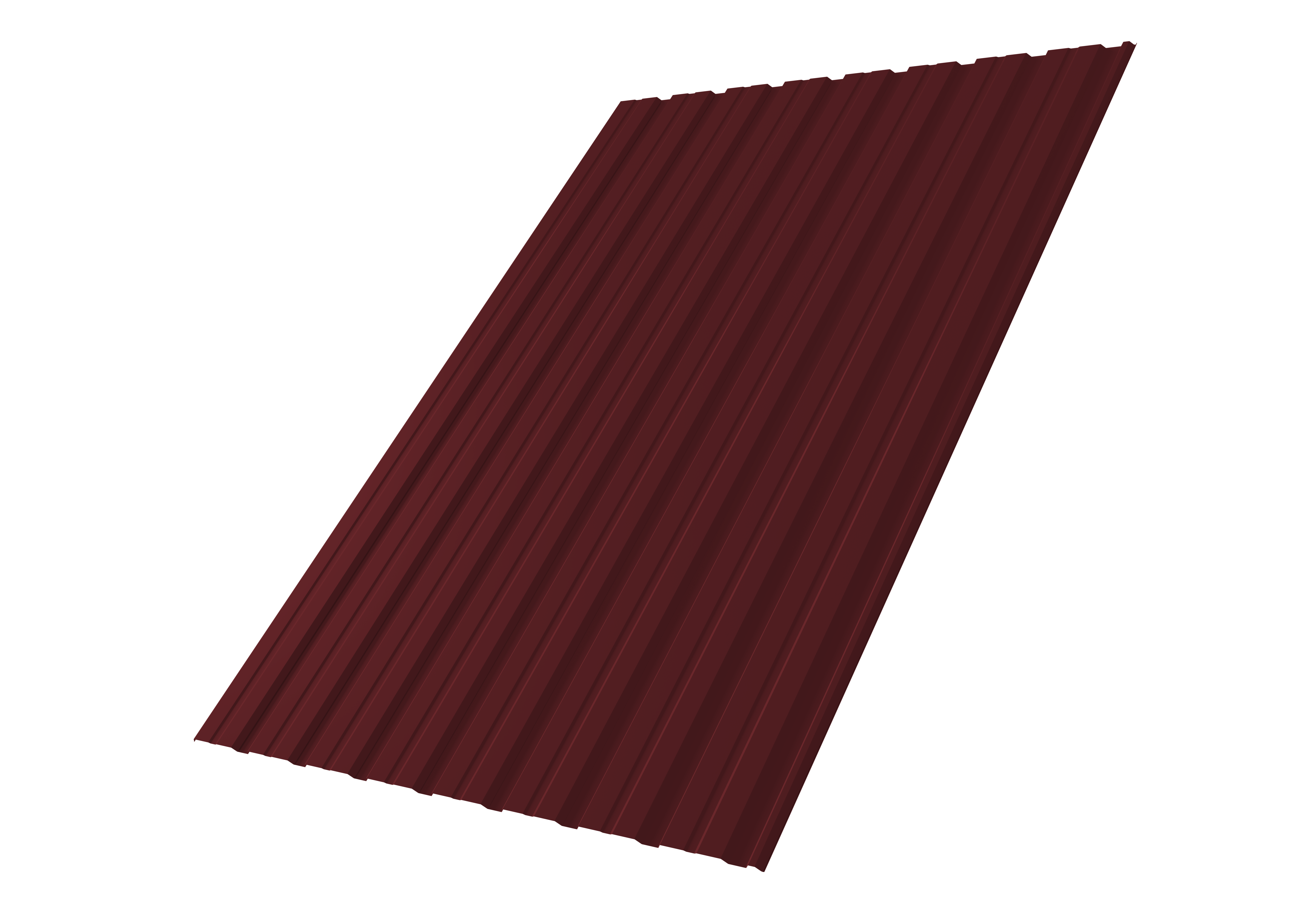 Профнастил С10R Grand Line 0,4 PE RAL 3005 красное вино
