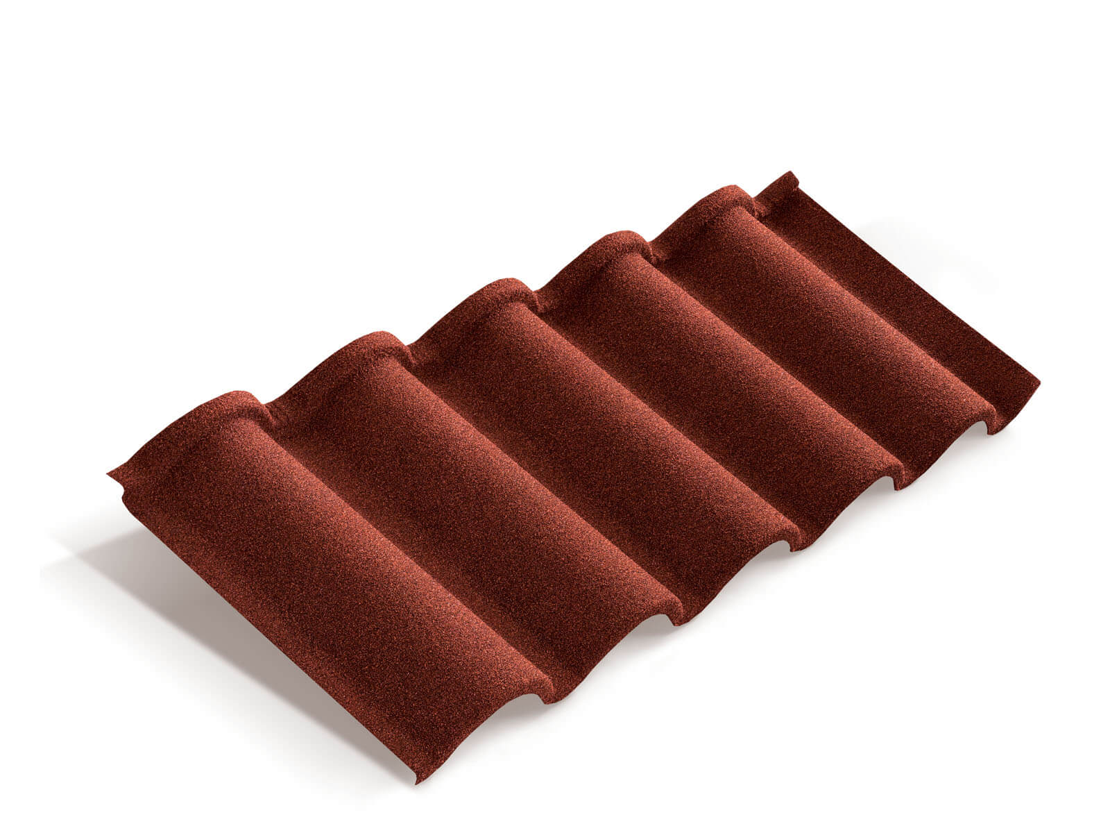 Лист композитной черепицы Metrotile Romana красный