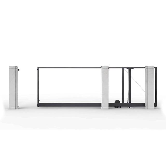 Автоматические откатные ворота серии Prestige 4000х2000 мм цвета антрацит