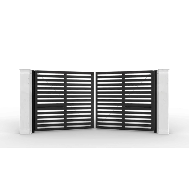 Автоматические распашные ворота Prestige 4 на 2 метра с приводом AM-3000KIT цвета RAL 9005M