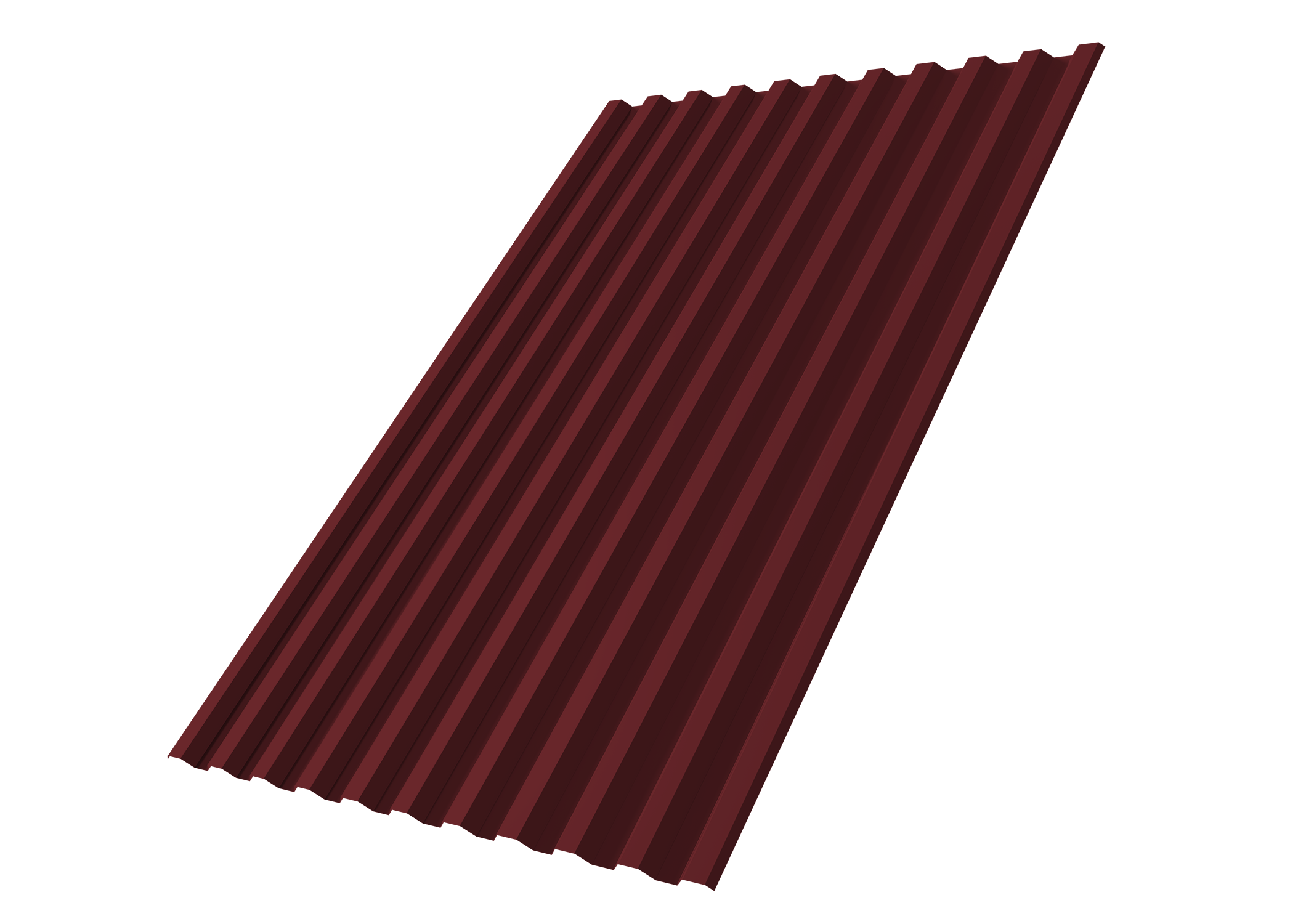 Профнастил С21R Grand Line 0,45 Drap RAL 3005 красное вино
