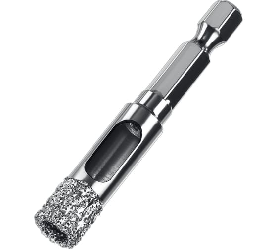 Сверло вакуумное алмазное трубчатое Зубр Профессионал (d10мм), кромка (15мм), Hex 1/4 (29865-10)