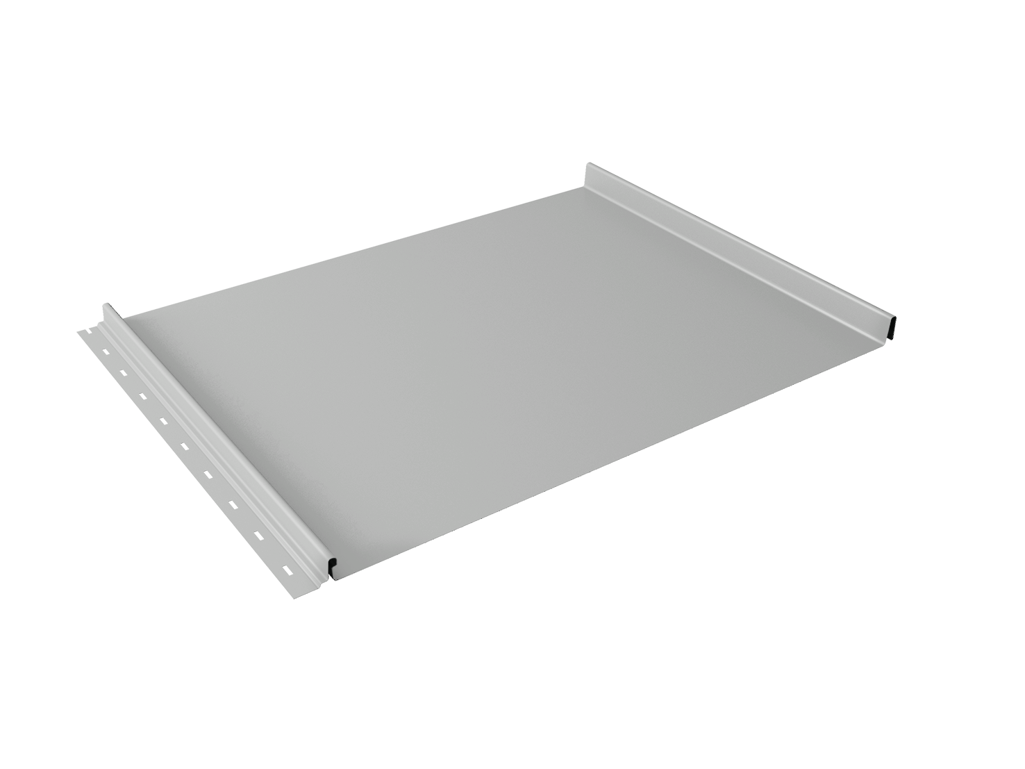 Кликфальц Grand Line 0,45 Drap TX с пленкой на замках RAL 7047 телегрей 4