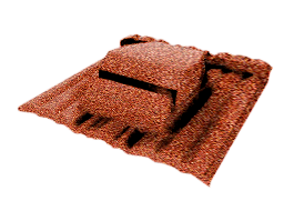 Вентилятор кровельный для композитной черепицы Metrotile RV75 MetroShake 2 терракотовый