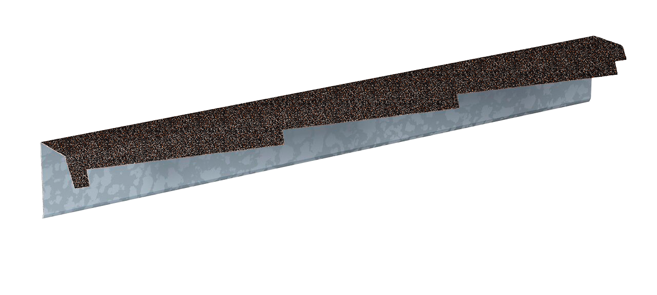 Планка фронтонная резная левая Gerard 1,2м (сталь), цвет 241