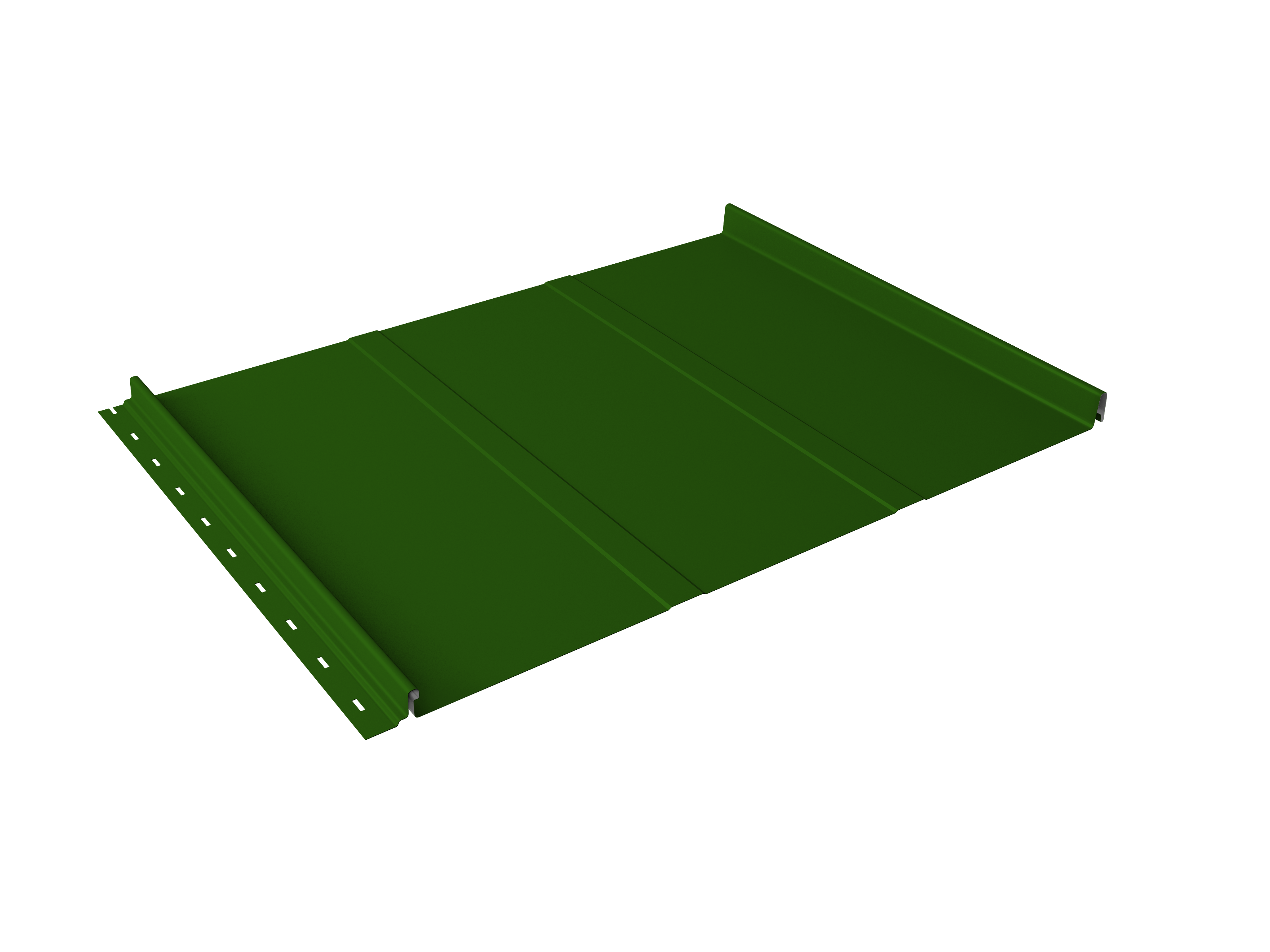 Кликфальц Line Grand Line 0,45 PE с пленкой на замках RAL 6002 лиственно-зеленый