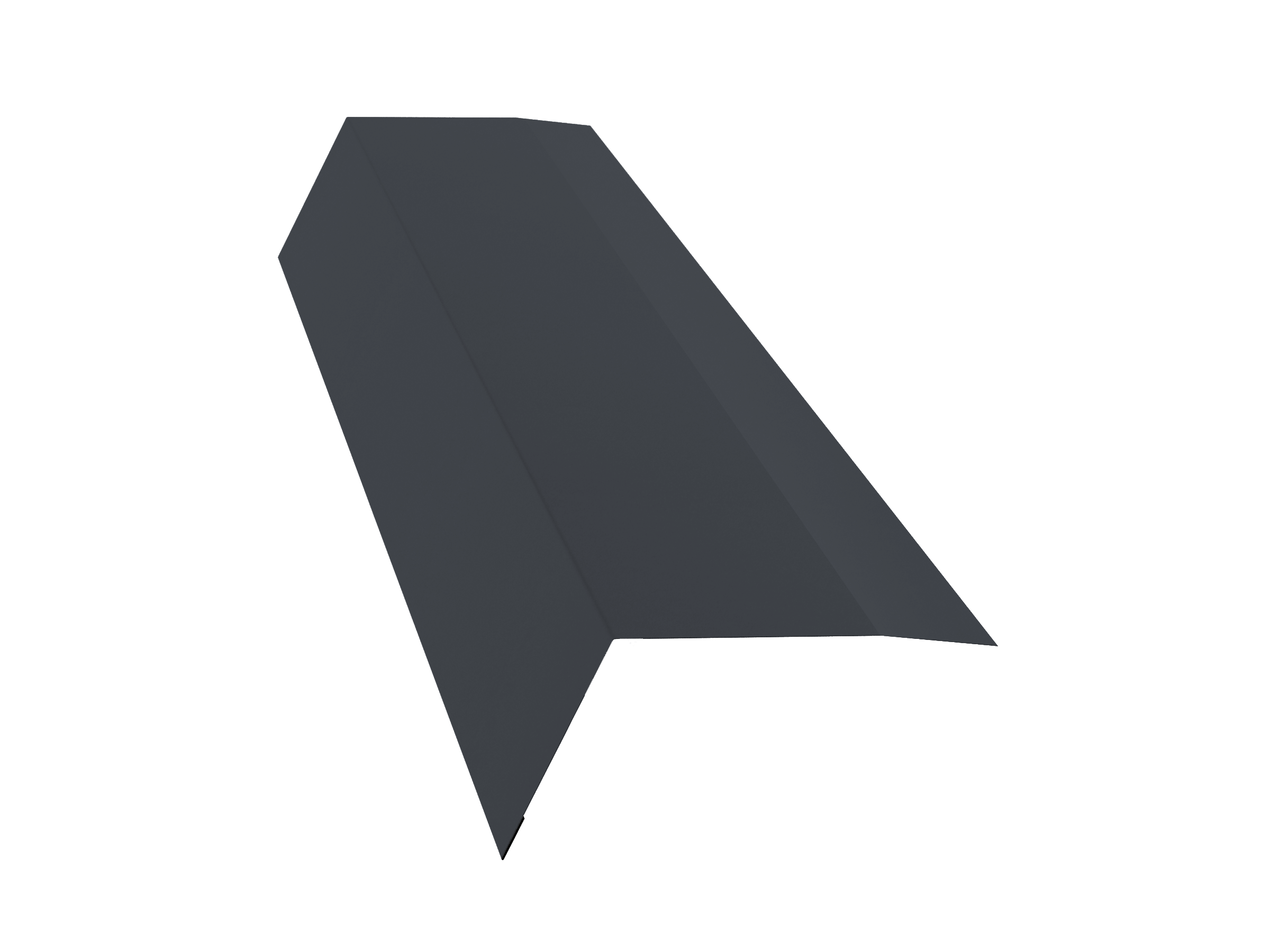 Планка карнизная 100х65 0,4 PE с пленкой RAL 7024 мокрый асфальт (2м)