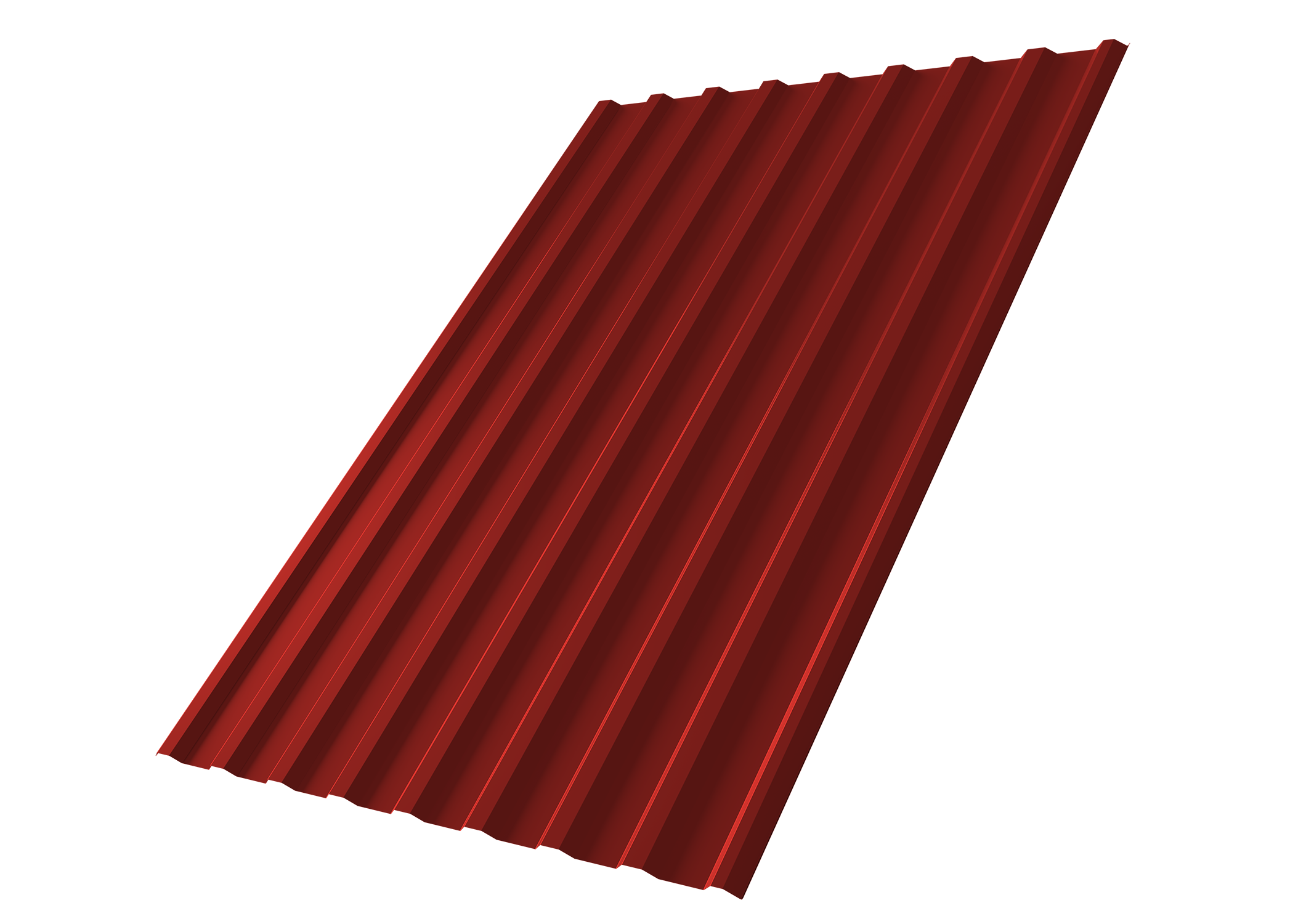 Профнастил С20R Grand Line 0,45 PE RAL 3011 коричнево-красный