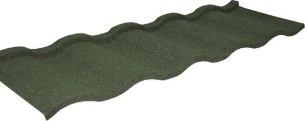 Лист композитной черепицы Grand Line Roman мятный мокко