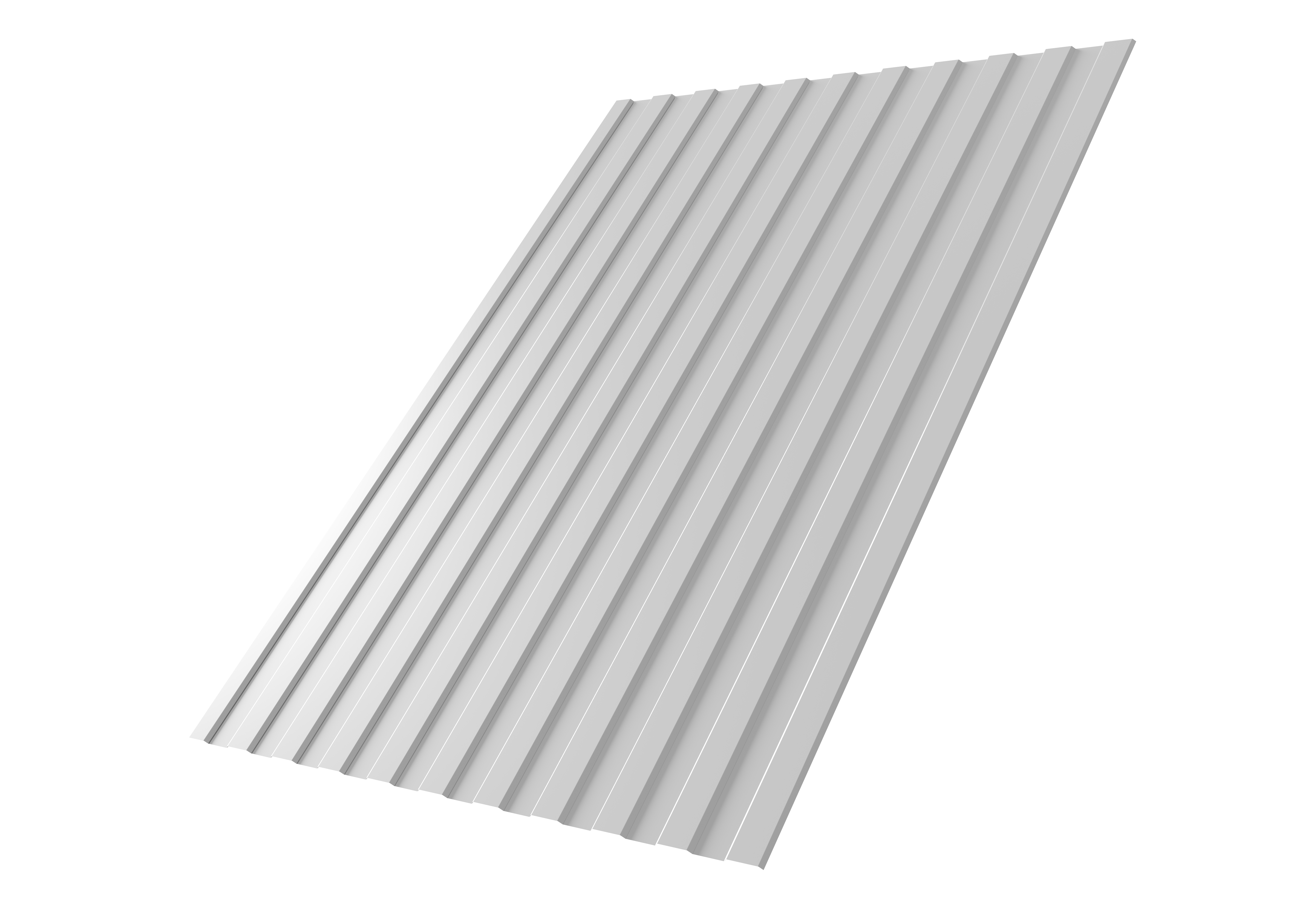 Профнастил С8A v01 Grand Line 0,45 Drap TX RAL 9003 сигнальный белый