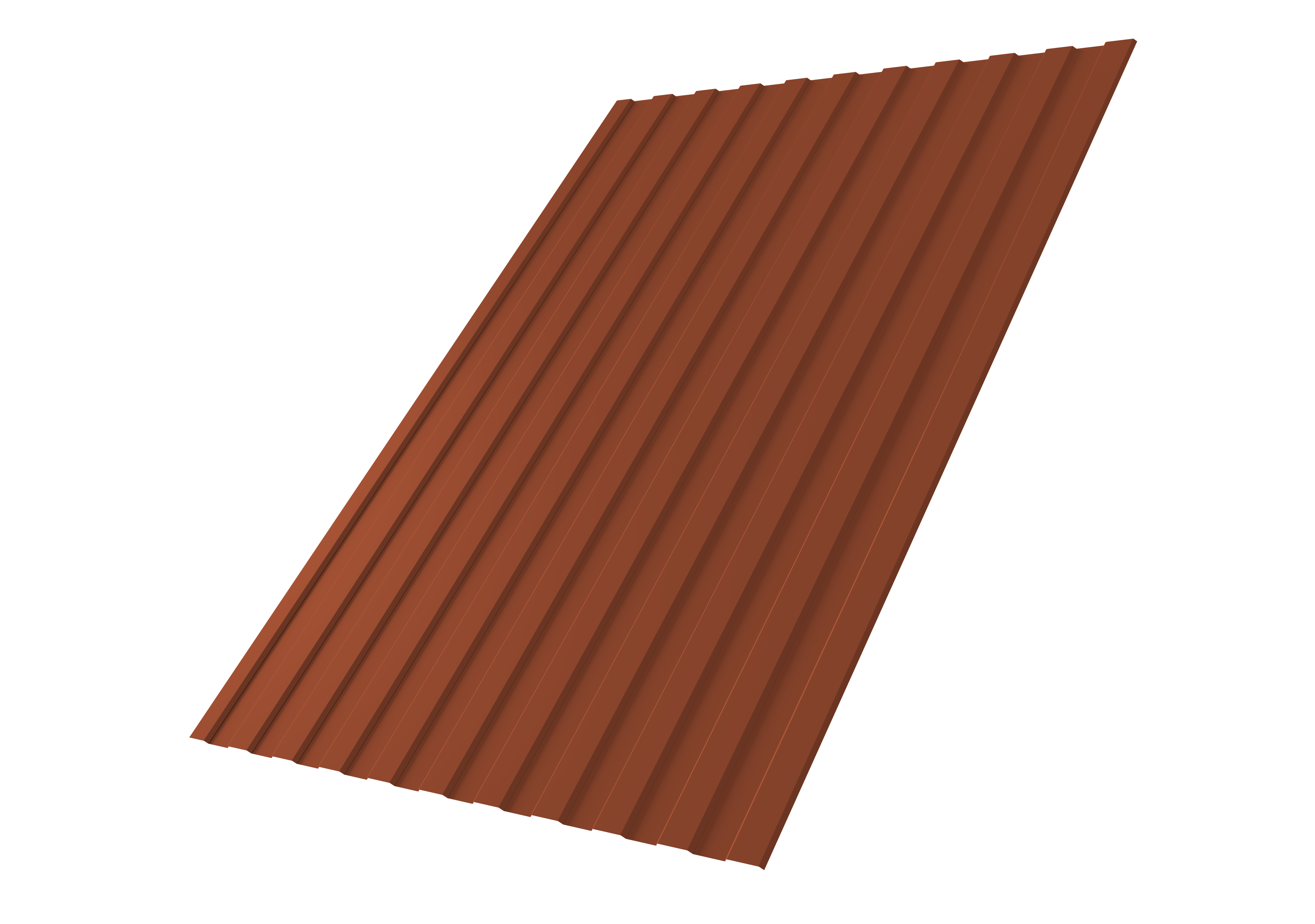 Профнастил С8A v01 Grand Line 0,5 Satin Matt TX RAL 8004 терракота