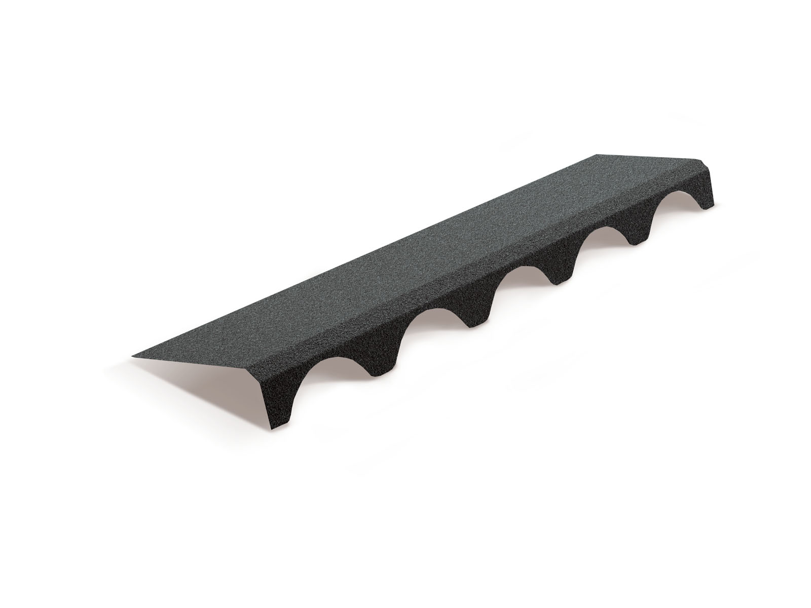 Элемент подконьковый для композитной черепицы Metrotile Romana серый (1,1м)