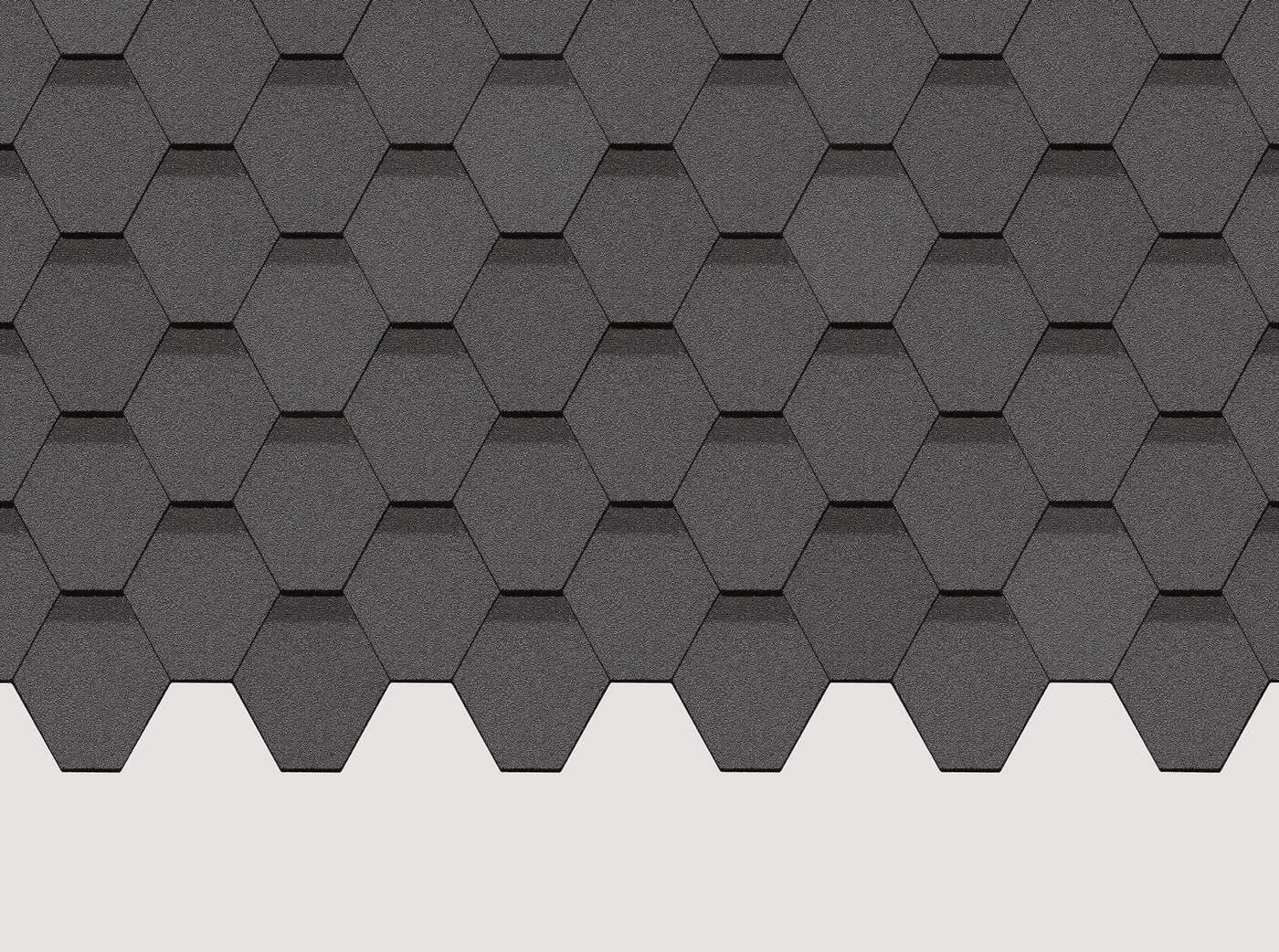 Черепица гибкая Docke Pie Standart Сота серый