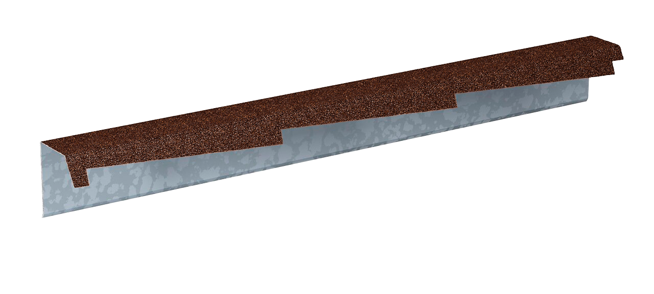 Планка фронтонная резная левая Gerard 1,2м (сталь), цвет 101