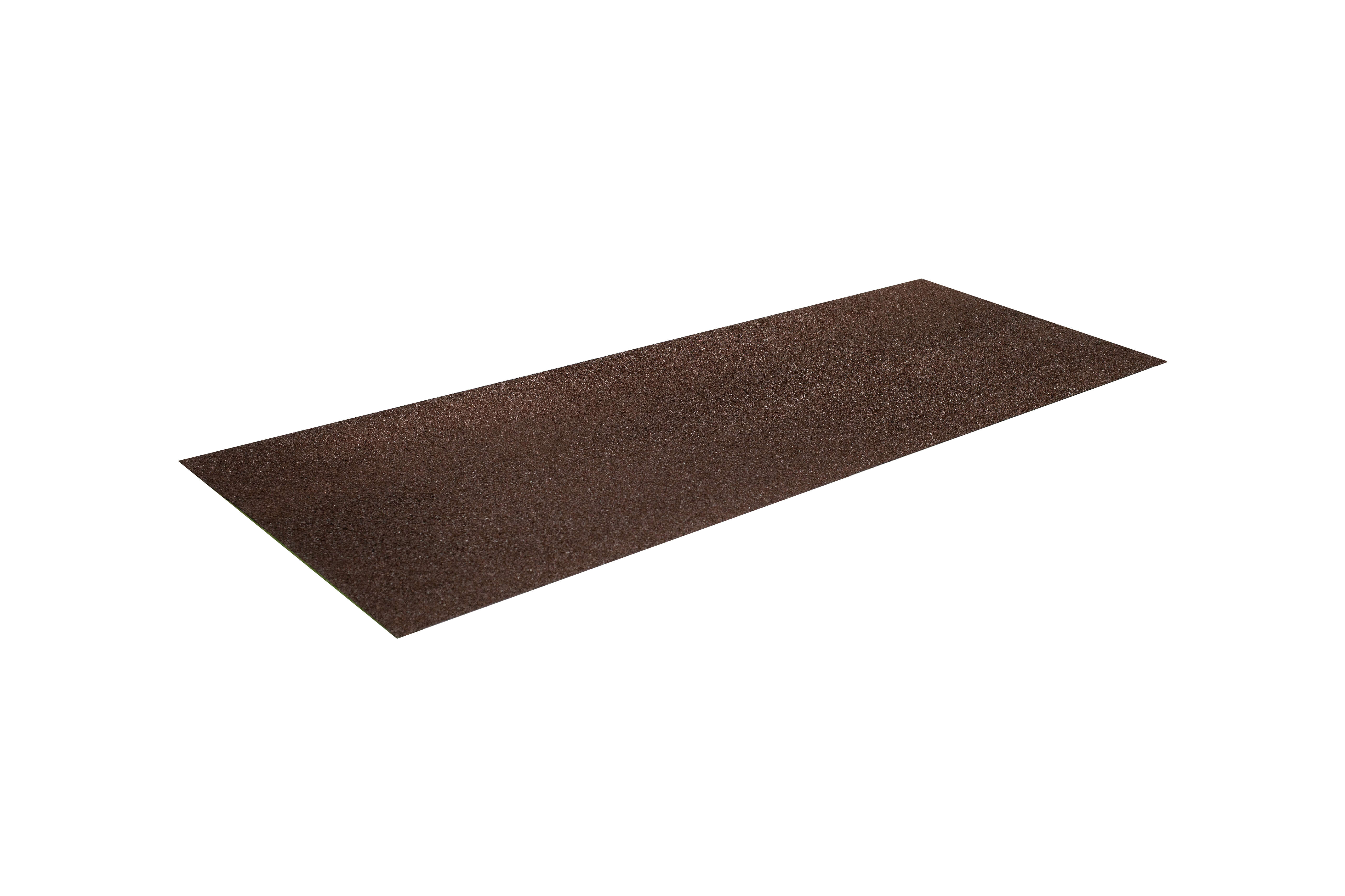 Лист плоский 1250мм для композитной черепицы Grand Line шоколад (0,45м)