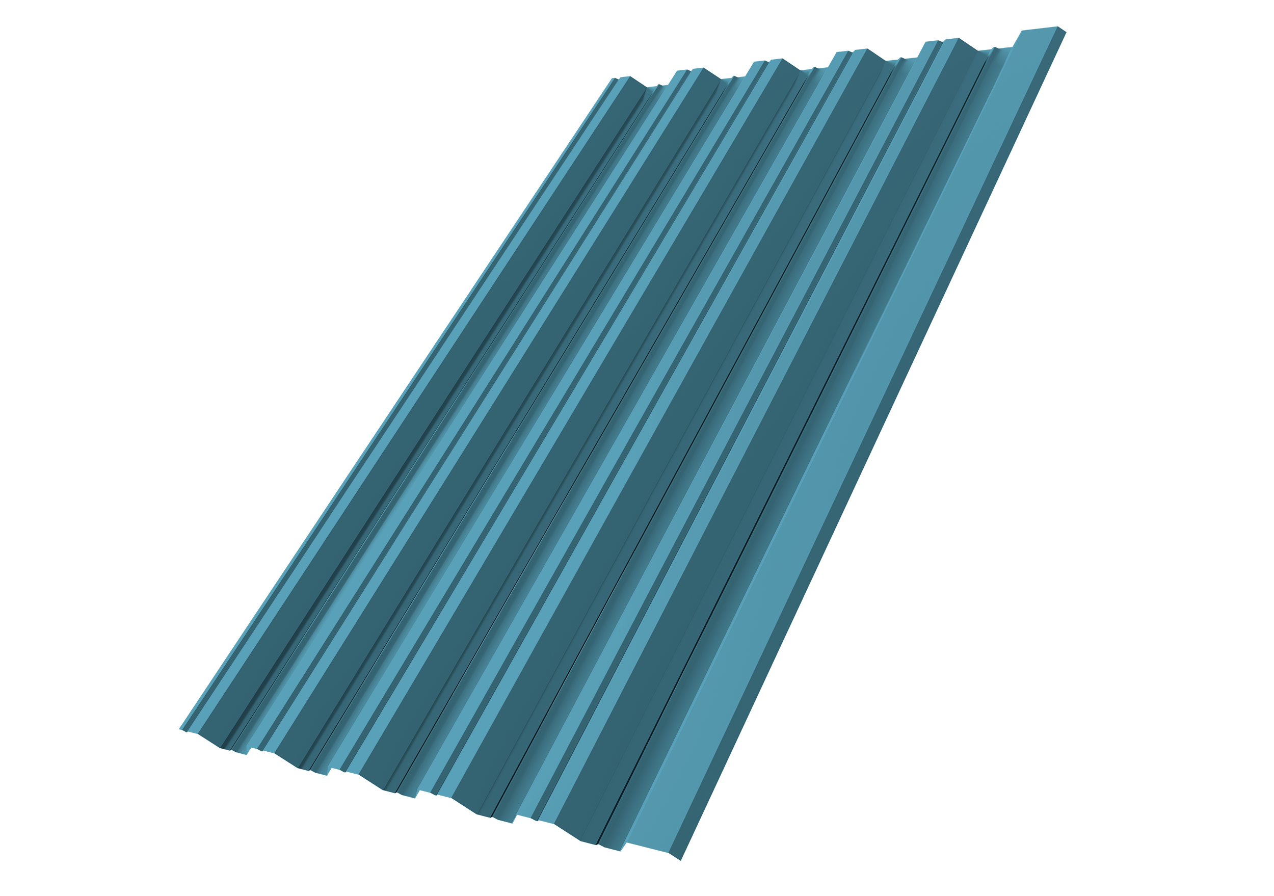 Профнастил НС35R Grand Line 0,45 Drap TX RAL 5024 пастельно-синий