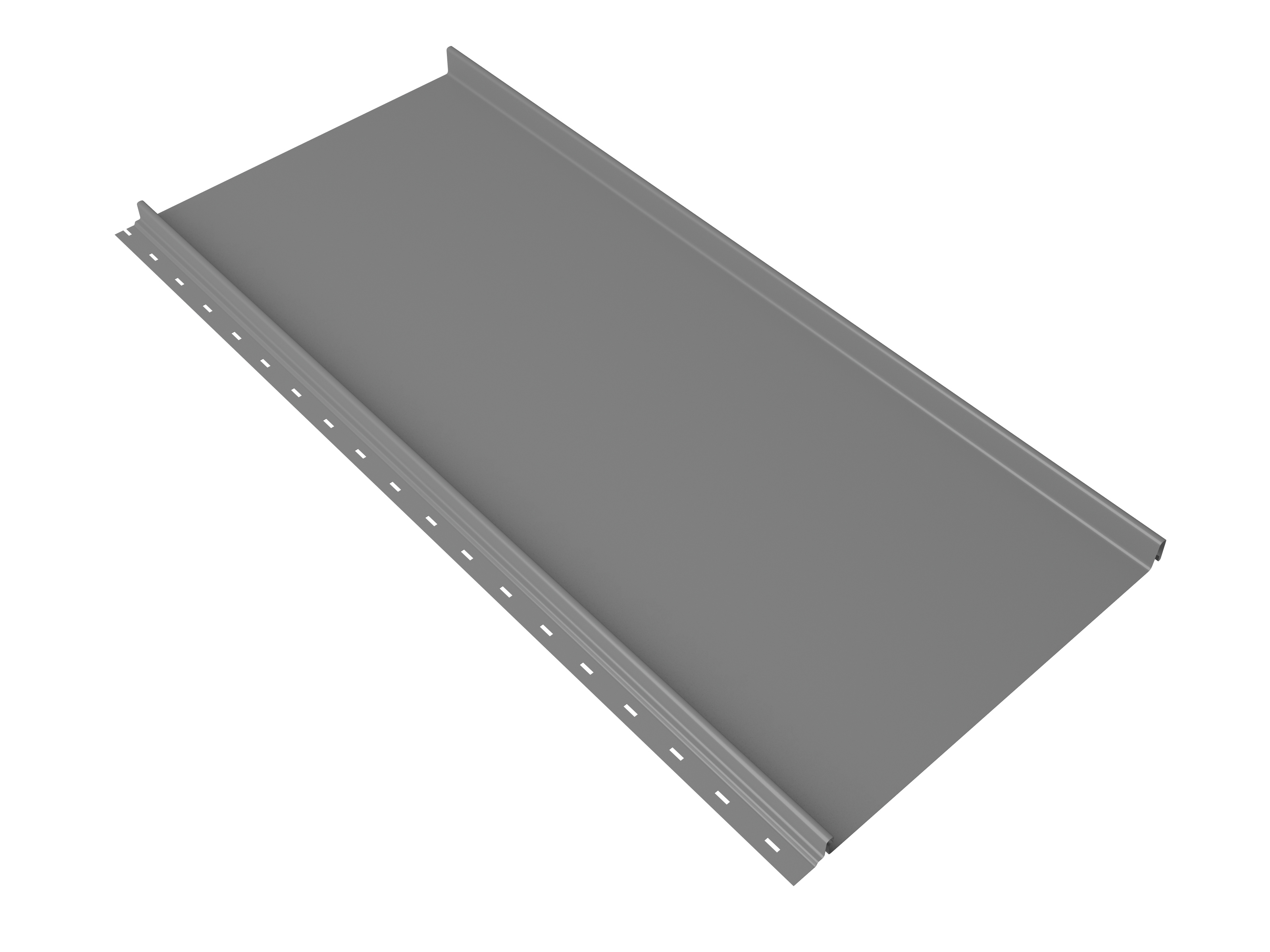 Кликфальц mini Grand Line 0,45 PE с пленкой на замках RAL 9006 бело-алюминиевый