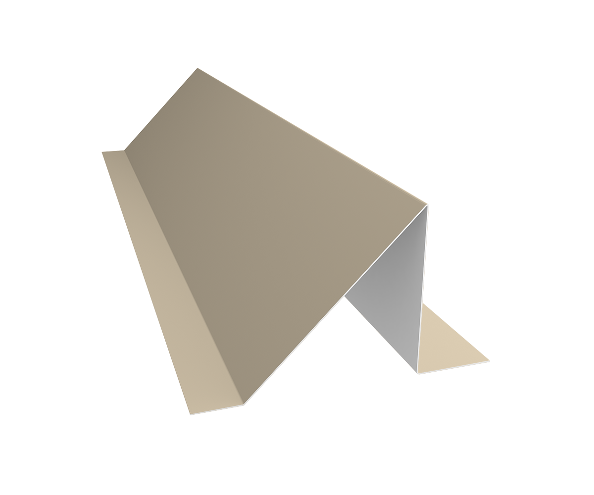Планка снегозадержания малая 0,45 PE с пленкой RAL 1015 светлая слоновая кость (3м)