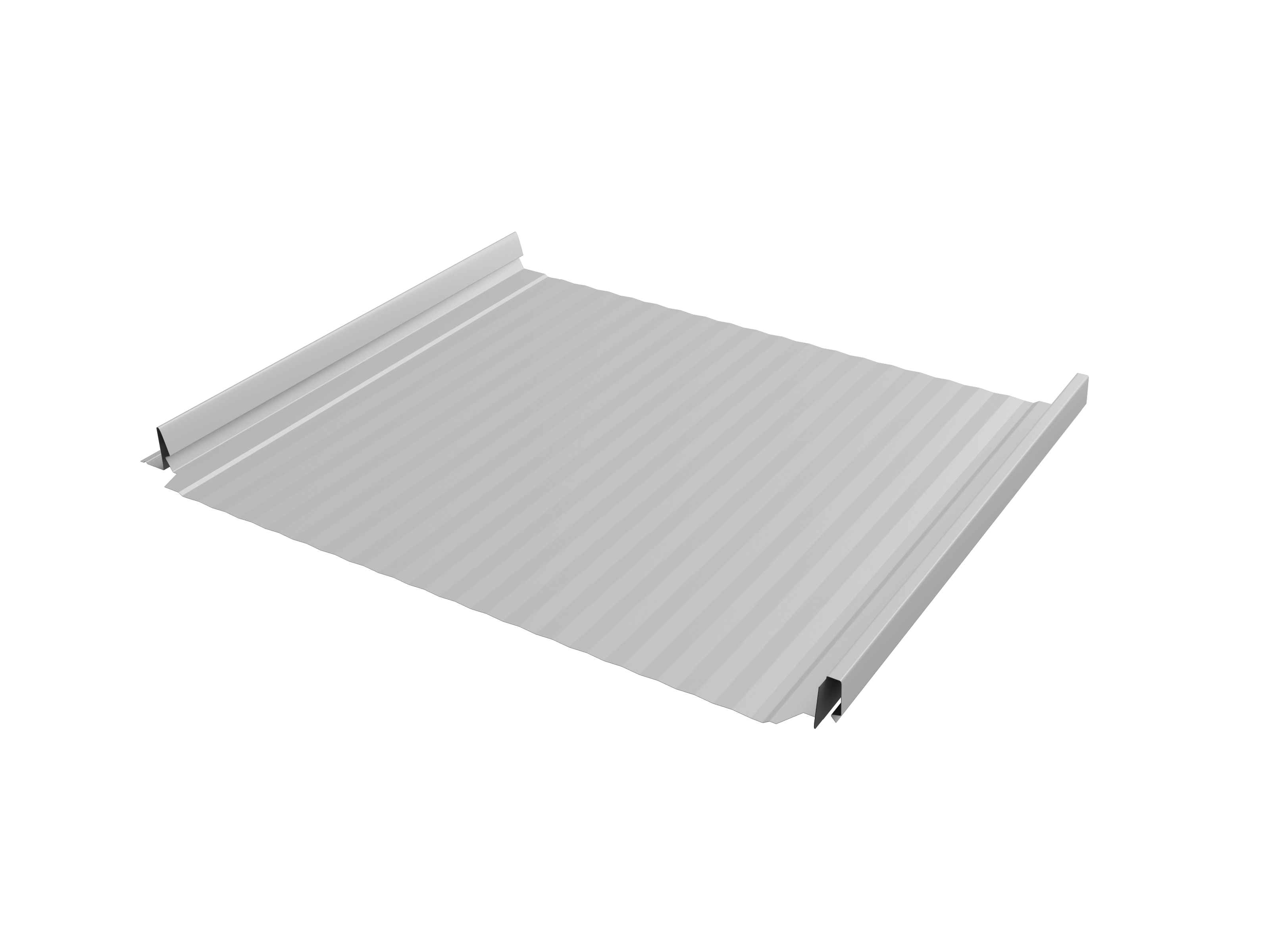 Кликфальц Pro Gofr Grand Line 0,45 Drap TX с пленкой на замках RAL 7047 телегрей 4