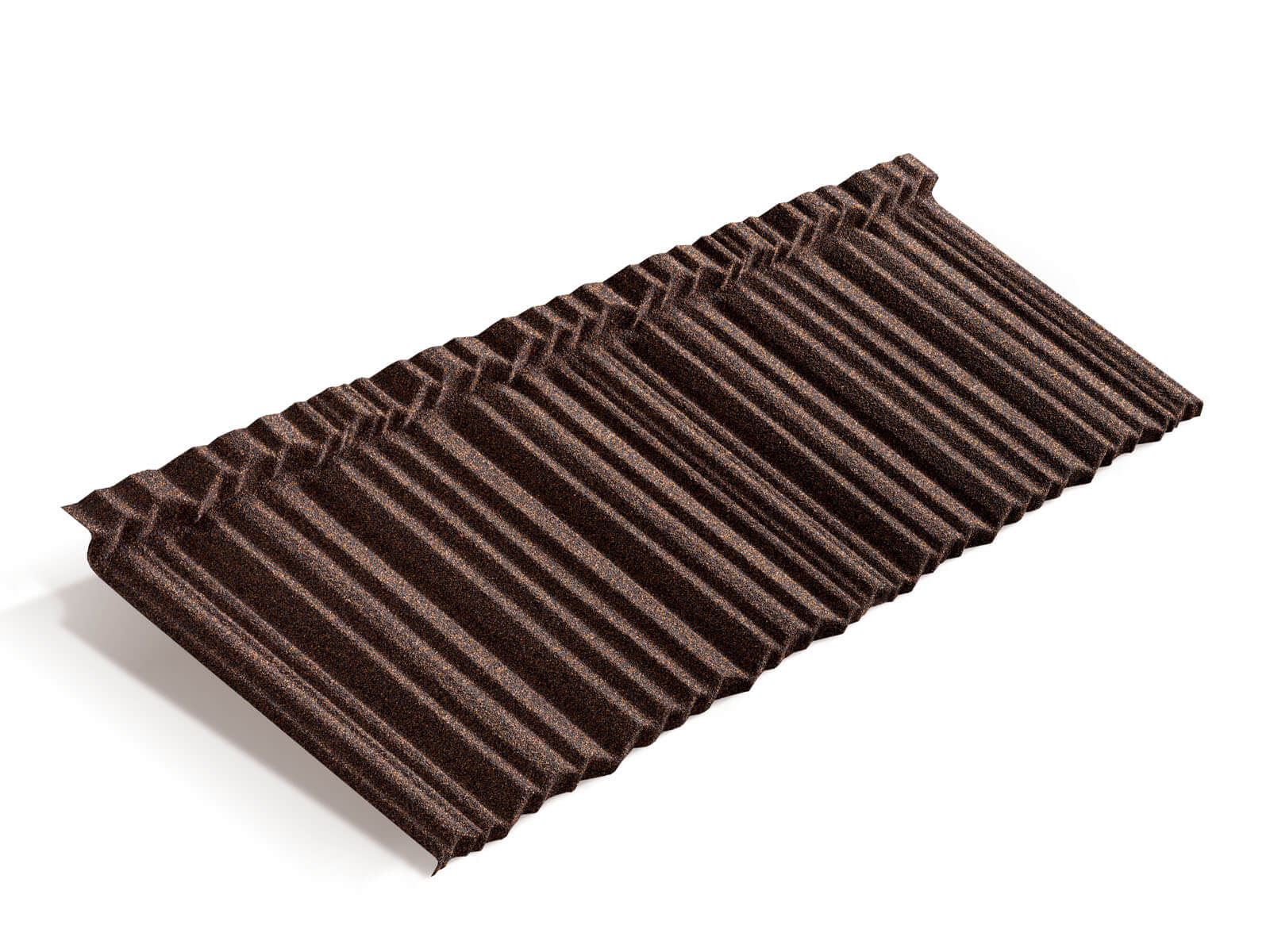 Лист композитной черепицы Metrotile MetroShake 2 кофе