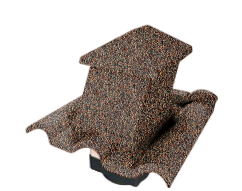 Вентилятор кровельный для композитной черепицы Metrotile HV15-15 Gallo пустыня