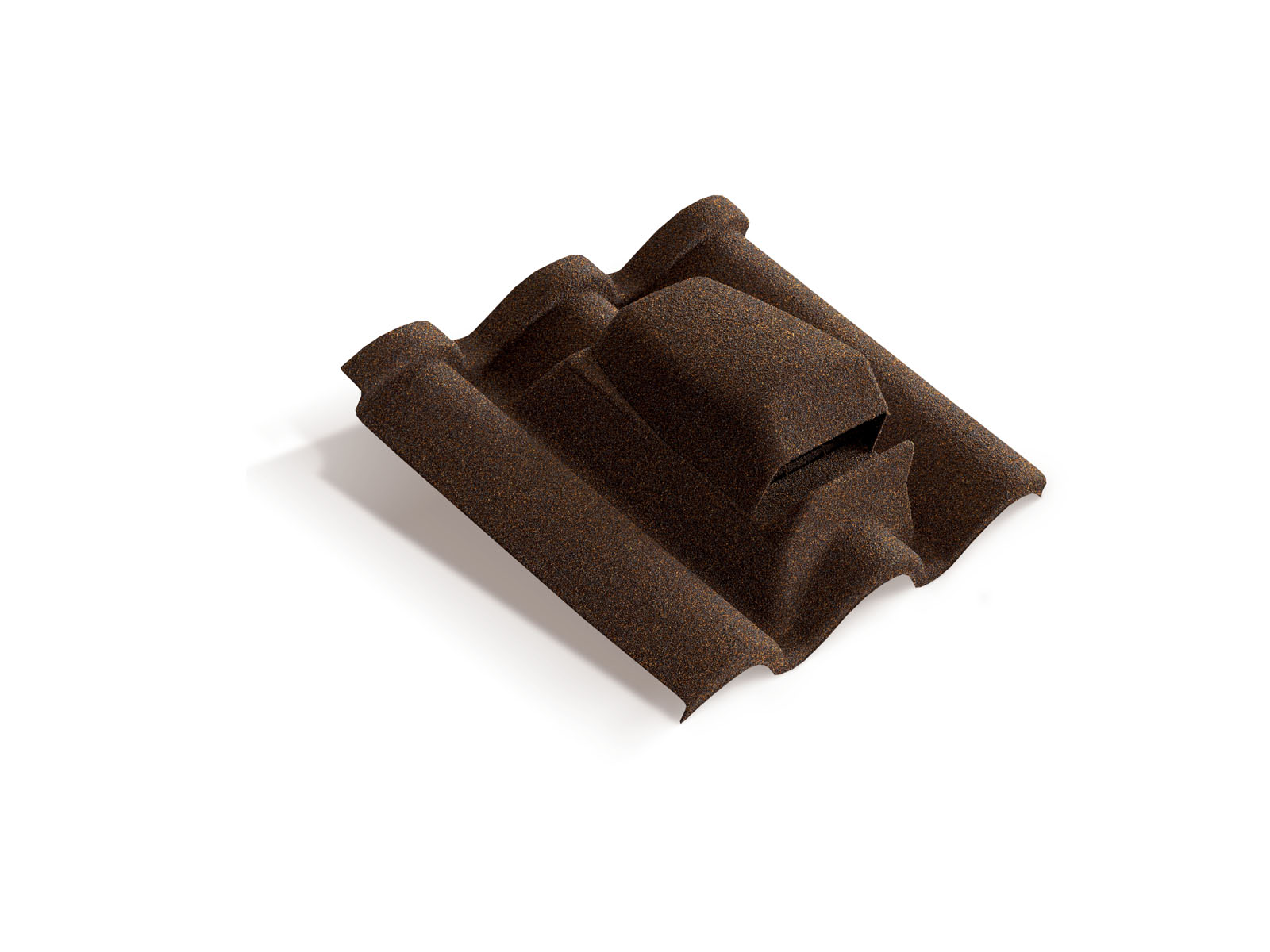 Вентилятор кровельный для композитной черепицы Metrotile RV75 Romana айрон-барк