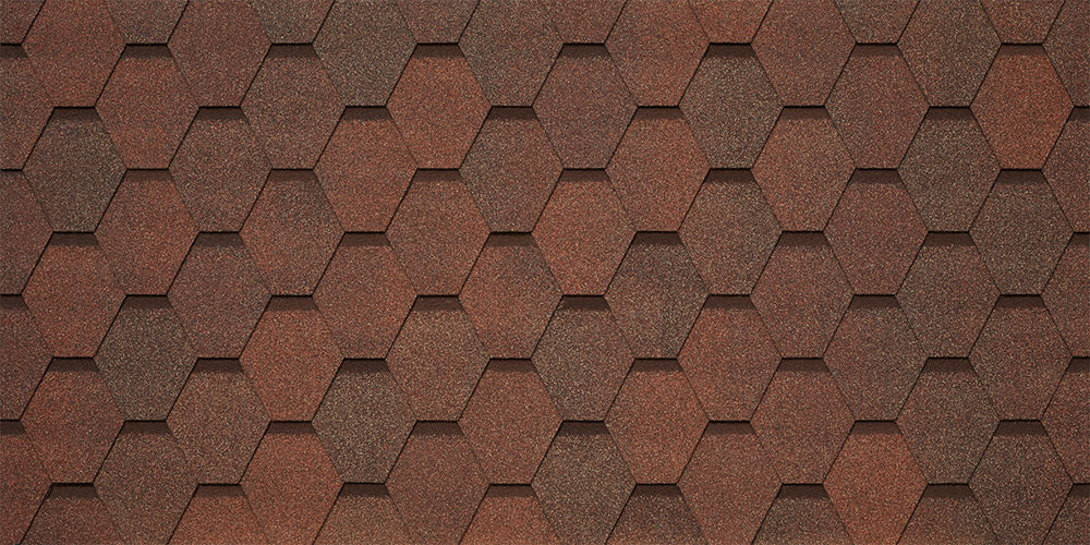 Черепица гибкая Tegola Veneto nocciola 418 (коричневый фундук)