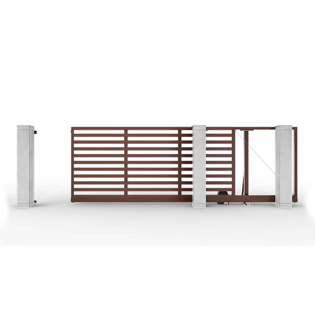 Автоматические откатные ворота Prestige 4 на 2 метра с приводом RTO-500 цвета RAL 8017