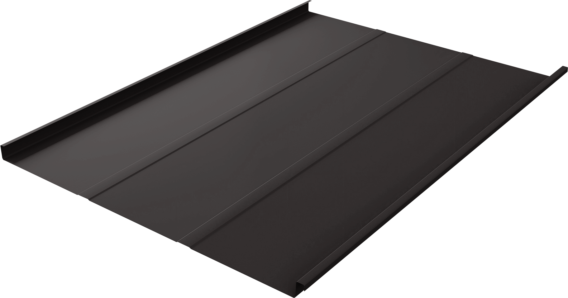 Фальц двойной стоячий Line Grand Line 0,5 Drap с пленкой на замках RR 32 темно-коричневый