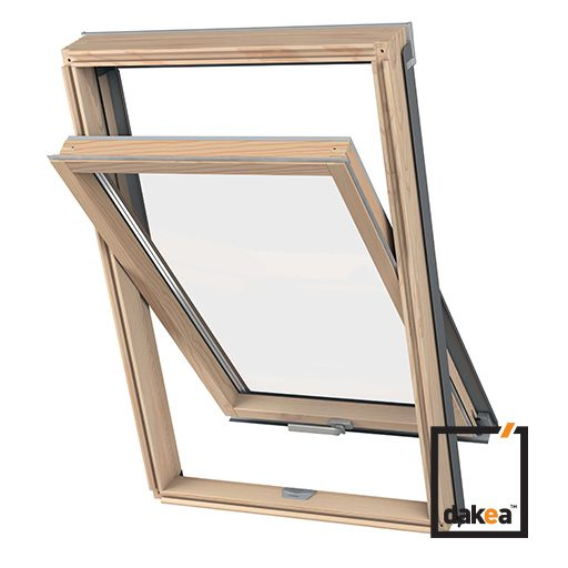 Окно мансардное DAKEA KAA B1500 114х118 (двухкамерное, ручка снизу)