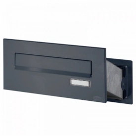 Ящик почтовый встраиваемый цвет антрацит