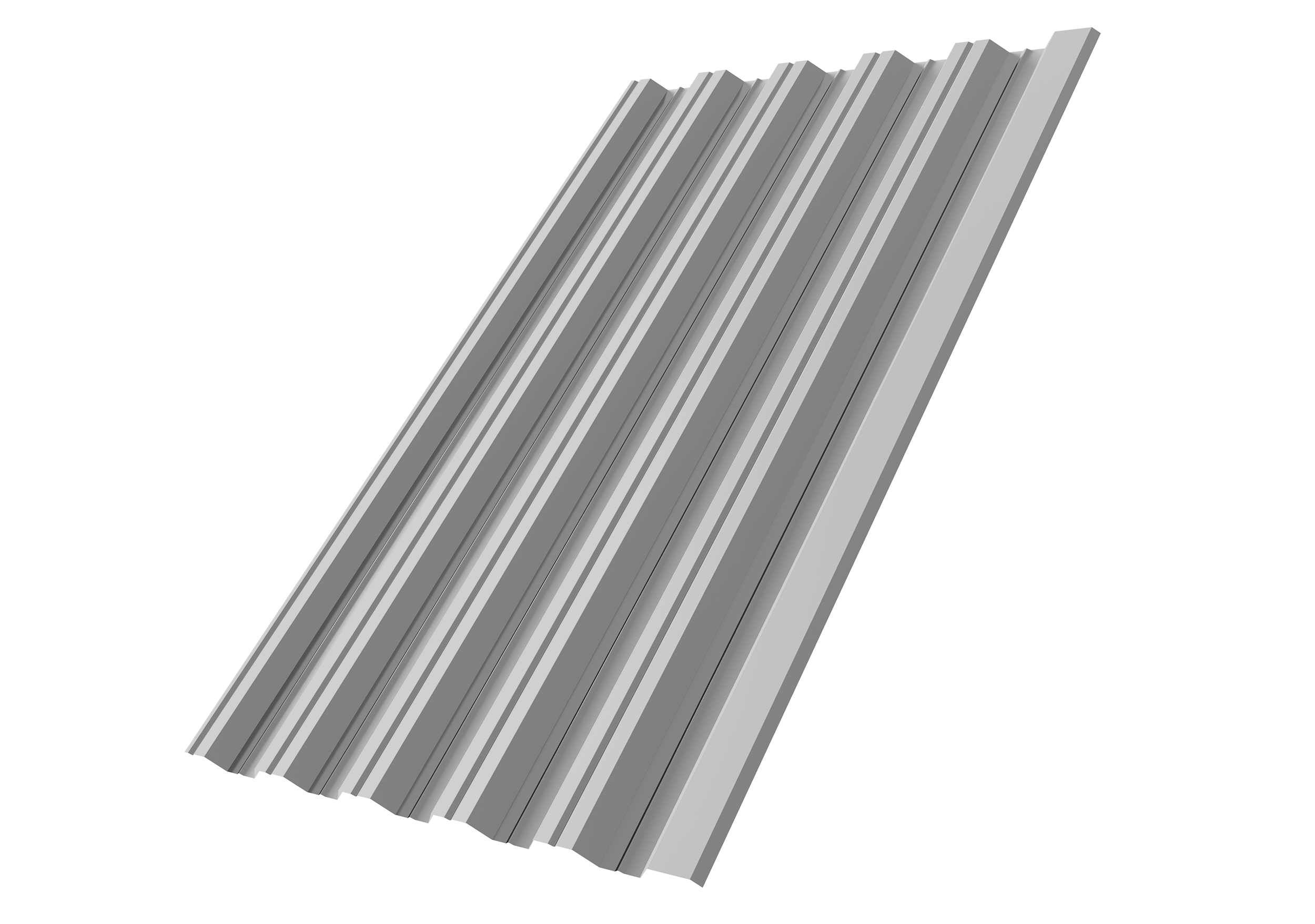 Профнастил НС35R Grand Line 0,45 Drap TX RAL 7047 телегрей 4