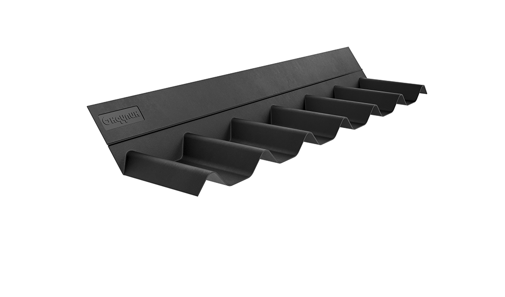 Фартук покрывающий Черепица Ондулин черный