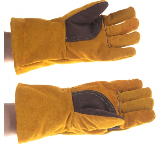 Краги утепленные термостойкие Зубр, длина 350мм, размер XL (11335-XL)