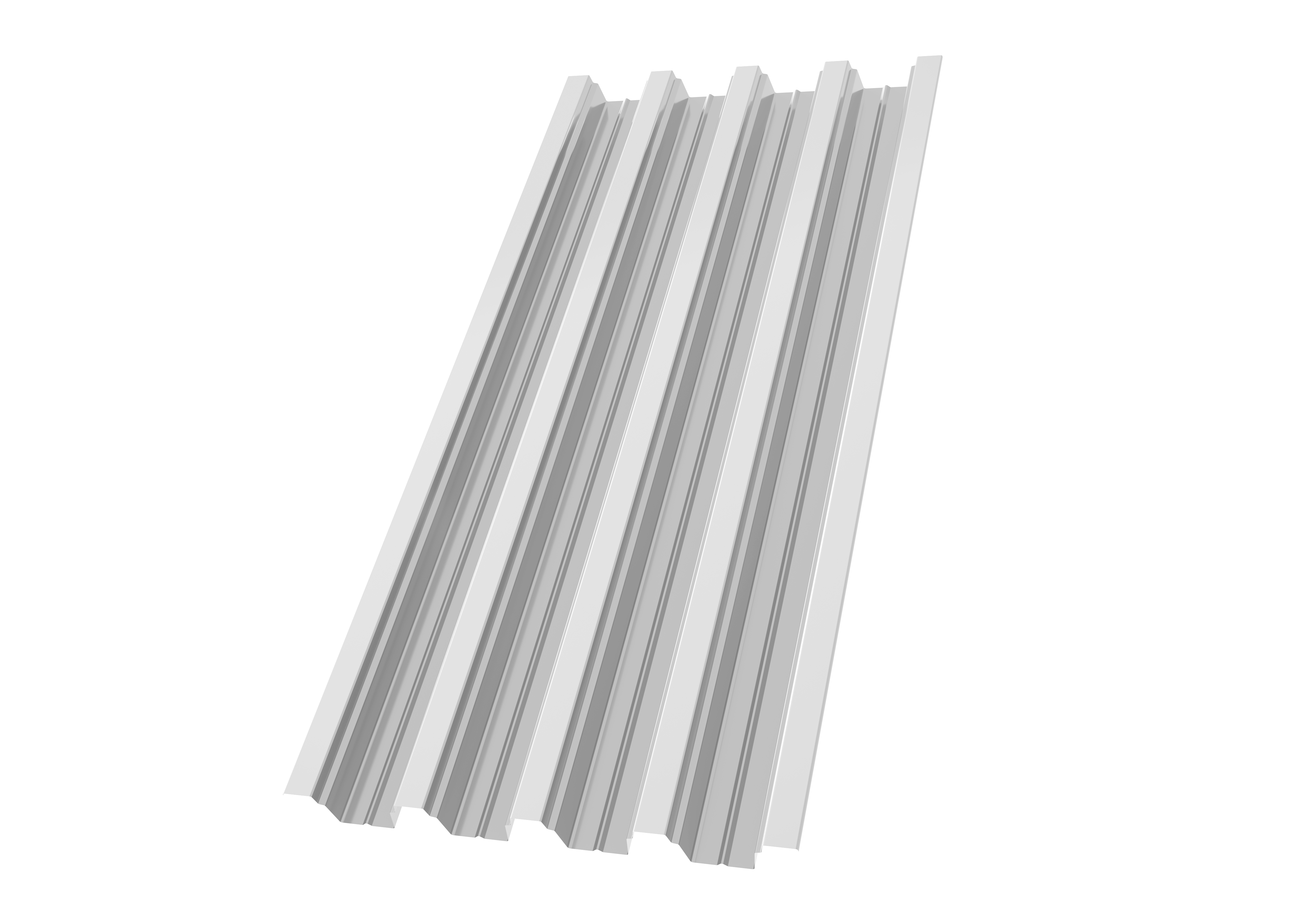 Профнастил Н75R Grand Line 0,7 PE RAL 9003 сигнальный белый