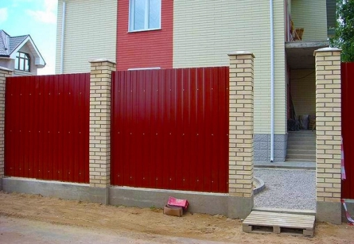 Металлопрофиль С-8 для забора,1.7 метра 3005