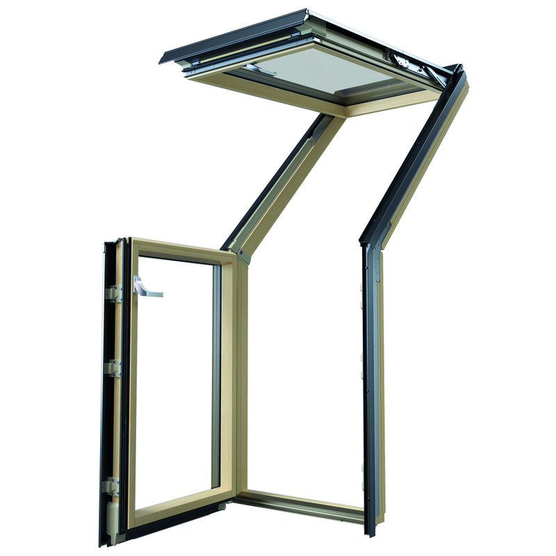 Окно мансардное террасное FAKRO FOХ P50 ARMX 78x118 (двухкамерное, глухое)