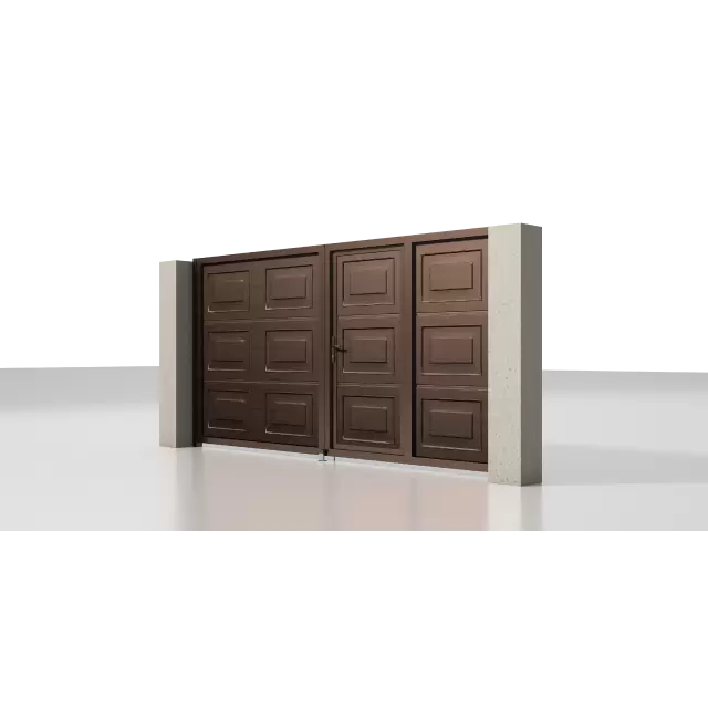 Распашные ворота серии Prestige со встроенной калиткой 4000x2000 мм