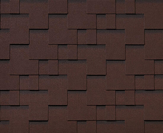 Черепица гибкая RoofShield Премиум Модерн каштан